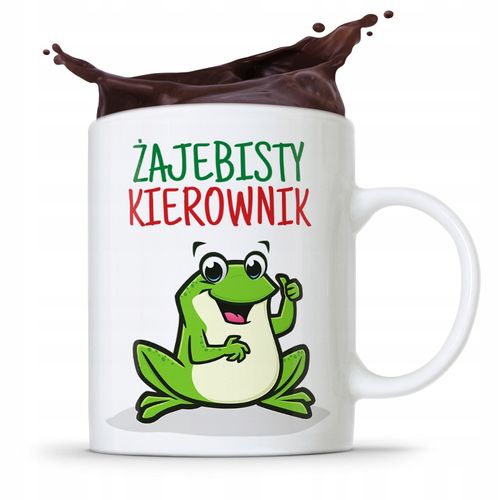 Kubek Prezent Dla Kierownika Żajebisty Kierownik Z Nadrukiem Ze Zdjęciem na Arena.pl