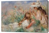 Obraz 100x70cm Girls in the Grass, Pierre-Auguste Renoir do Salonu