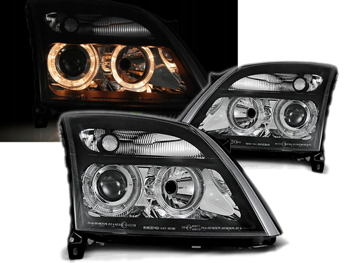 LAMPY REFLEKTORY Do OPEL VECTRA C Od 2002 Do 2005 Roku RINGI SOCZEWKI BLACK na Arena.pl