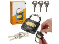 Kłódka żeliwna 48 mm 3 kluczyki samozatrzaskowa