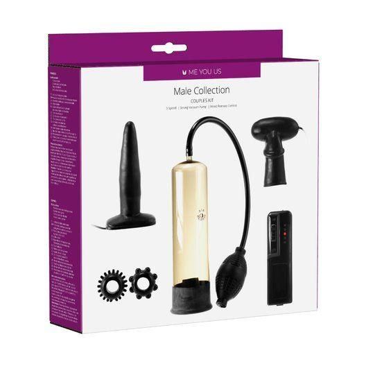 Me You Us Male Collection Couples Kit Black zdjęcie 1