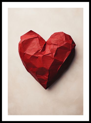 Plakat 42x59,4cm Kreślone Serce na Arena.pl