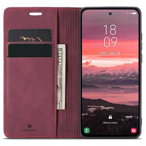 Spacecase Wallet Galaxy S25 Edge Red zdjęcie 4