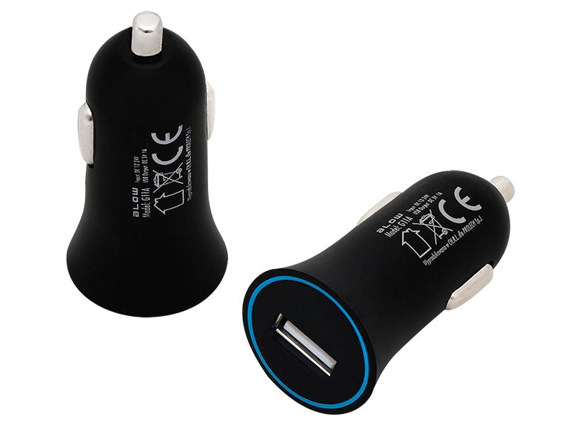 Ładowarka samochodowa gn. 1xUSB-A 1A 5V zdjęcie 1