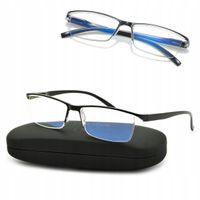 PLUSY Okulary do Komputera Korekcyjne Filtr BLF CZYTANIA Bliży moc +2.00