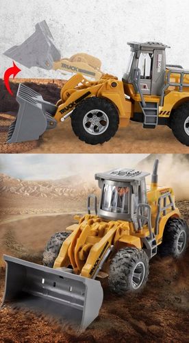 ZABAWKA DLA DZIECI BULDOŻER SPYCHACZ KOPARKA STEROWANA NA PILOT |WIEK 3+| na Arena.pl