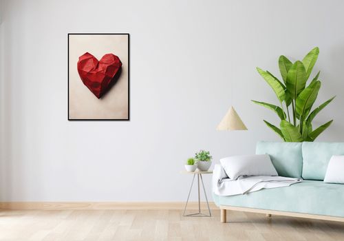 Plakat 59,4x84,1cm Kreślone Serce na Arena.pl