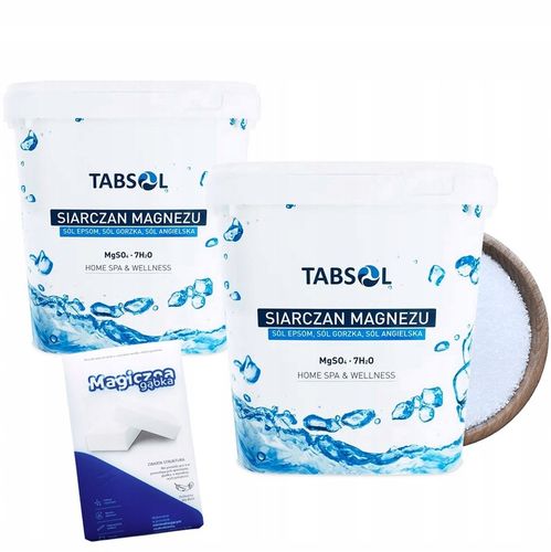 SIARCZAN MAGNEZU SÓL EPSOM ANGIELSKA GORZKA NIEMCY 10KG 2x 5kg + GĄBKA na Arena.pl