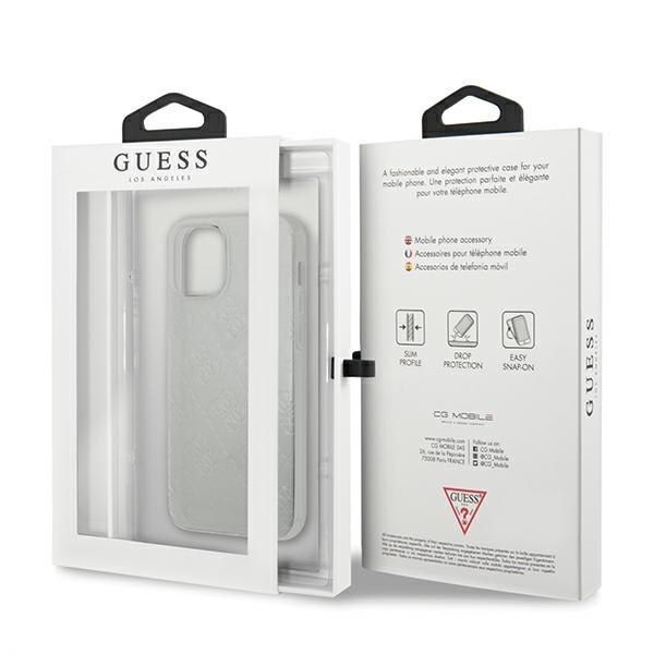 Guess GUHCP12S3D4GTR iPhone 12 mini 5,4" transparent hardcase 4G 3D Pattern zdjęcie 8