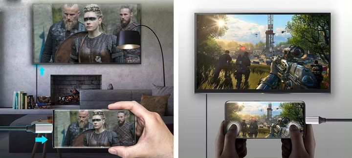 KABEL ADAPTER PRZEJŚCIÓWKA USB-C DO HDMI 4K DO LAPTOPA SMARTFONA zdjęcie 7