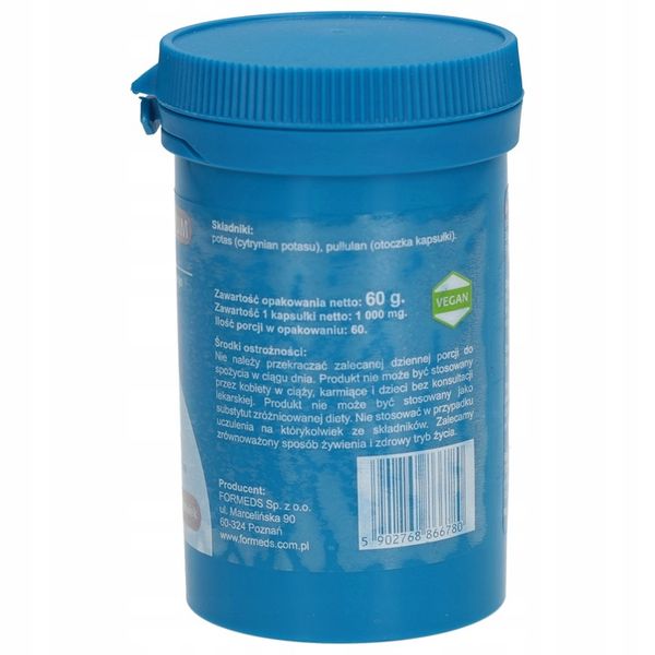 FORMEDS BICAPS POTASSIUM CYTRYNIAN POTASU 1000 MG zdjęcie 2