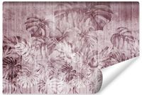 Fototapeta Do Sypialni BETON Monstery Liście Beton Abstrakcja 300cm x 210cm