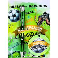 zestaw brelok i długopis dla najlepszego chłopaka 3365-ch04