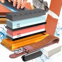 OSTRZAŁKA DO OSTRZENIA NOŻY KUCHENNYCH NOŻYCZEK OSEŁKA KAMIEŃ WODNY