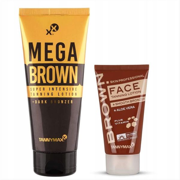 Tannymaxx Mega Brown Ciemny Bronzer + krem twarzy zdjęcie 1