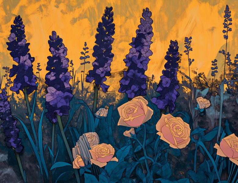 Plakat 65x50cm Złoty Ogród zdjęcie 1