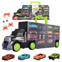 DICKIE TOYS TRANSPORTER SAMOCHODOWY Z AUTKAMI CIĘŻARÓWKA LAWETA NA RESORAKI