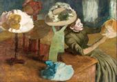 The Millinery Shop, Edgar Degas - plakat 84,1x59,4 cm