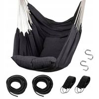 FOTEL NOWOCZESNY HAMAK OGRODOWY WISZĄCY KRZESŁO HUŚTAWKA ZESTAW