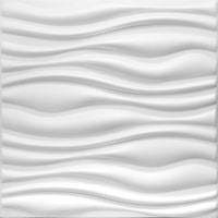 BIAŁE Panele ścienne , Piankowe Kasetony Sufitowe 3D FLOW