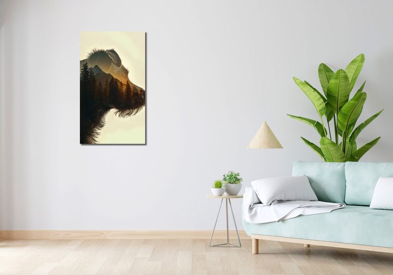 Obraz 50x90cm Psi Duch Lasu zdjęcie 2