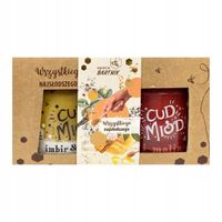 Bartnik Cud miód Mix 2 smaków imbir-malina + pudełko ozdobne