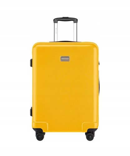 Walizka Średnia Podróżna Na Kółkach Policarbon PUCCINI Żółta PC029B 6C na Arena.pl