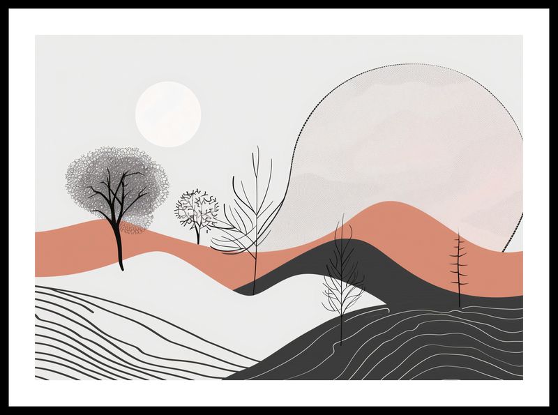 Plakat 59,4x42cm Półcień Widoku zdjęcie 3