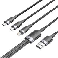Kabel Vention 3w1 USB-C Lightning Micro-USB 3A 1.5m DO Ładowania