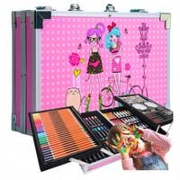 ZESTAW ARTYSTYCZNY PLASTYCZNY DO MALOWANIA RYSOWANIA Dla Dziecka WALIZKA