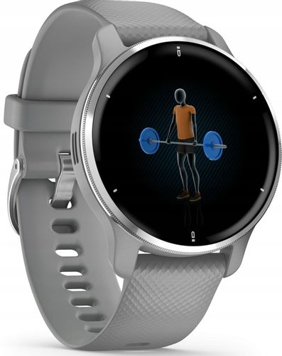 Szary Smartwatch GARMIN Venu 2 Plus na Arena.pl