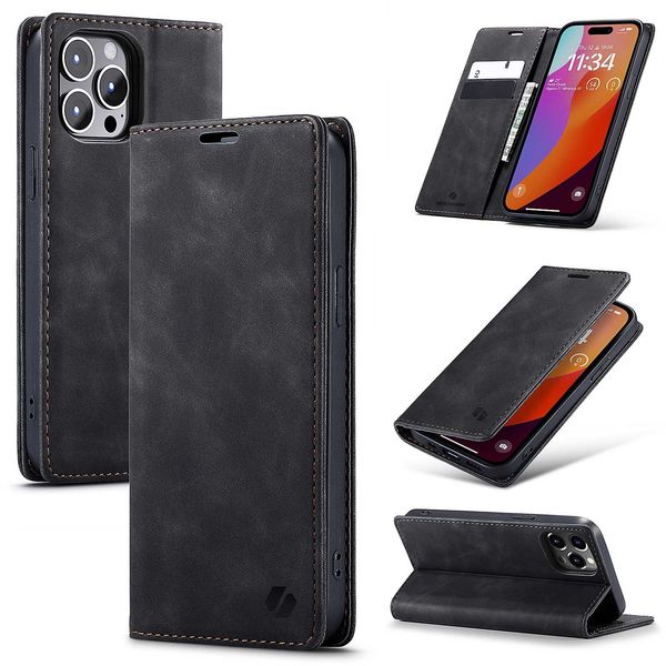 Spacecase Wallet Iphone 15 Pro Black zdjęcie 11