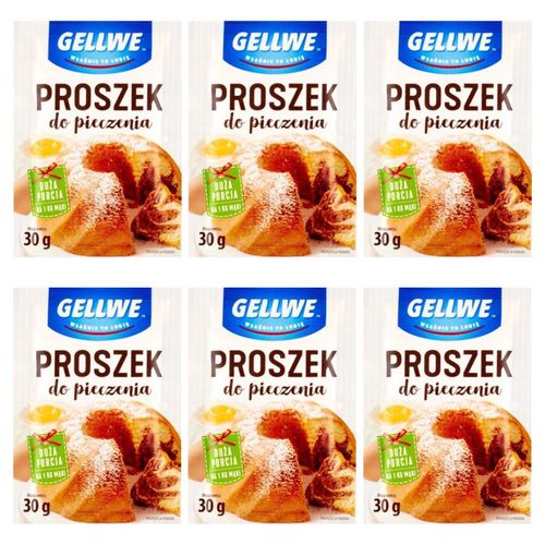 Gellwe Proszek do pieczenia 30 g x 6 sztuk na Arena.pl