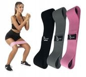 GUMY OPOROWE ZESTAW 3 GUM DO ĆWICZEŃ HIP MINI BAND GUMY MATERIAŁOWE TAŚMY