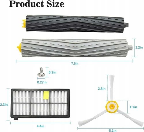 zestaw szczotek i filtrów do irobot roomba serii 800/900 na Arena.pl