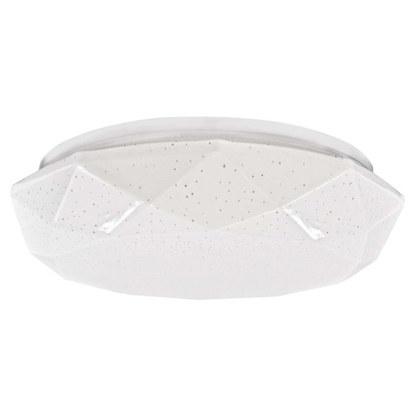 Plafon LAMPA sufitowa GALAXY 308535 Polux natynkowa OPRAWA geometryczna LED 17W 4000K z efektem gwiazd IP44 biała zdjęcie 1