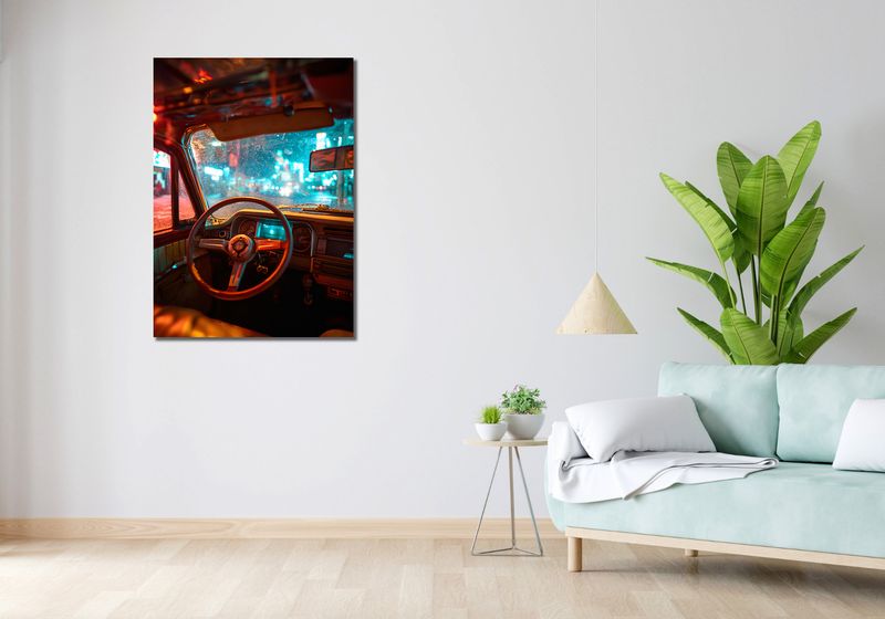 Obraz 70x100cm Nocny Kierowca zdjęcie 2