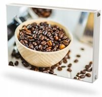 Mata magnetyczna magnes ozdobny na grzejnik na wymiar ZIARNA KAWY 60x100cm