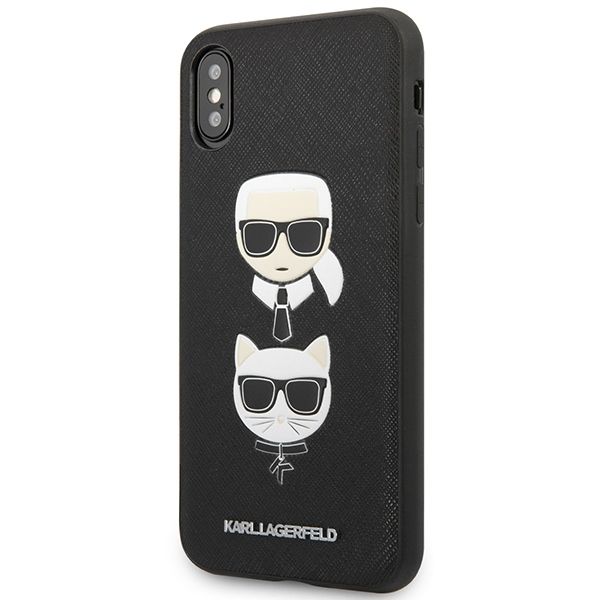 Etui Karl Lagerfeld do iPhone XS Max, Czarny zdjęcie 2