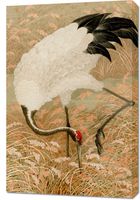 Obraz 60x90cm Sarus Crane, G.A. Audsley Japoński Vintage