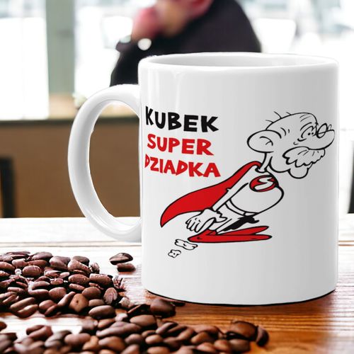 KUBEK Z NADRUKIEM ŚMIESZNY PREZENT DZIEŃ DZIADKA URODZINY IMIENINY DZIADEK na Arena.pl