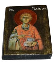 Ikona Święty Pantaleon patron lekarzy, pielęgniarek oraz ludzi samotnych