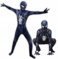 KOSTIUM PRZEBRANIE STRÓJ VENOM SPIDERMAN COSPLAY BAL KARNAWAŁ 152 / 158 CM