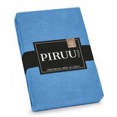 Bawełniane Prześcieradło z Gumką 160x200 Miękkie Kolor Niebieski