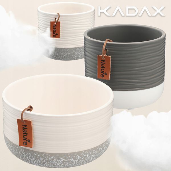 KADAX Doniczka Ceramiczna Osłonka 17x9cm Biała zdjęcie 10