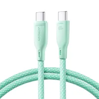 Kabel Joyroom Multi-Color Series S-A34 USB-C / USB-C PD 60W 1m - zielony