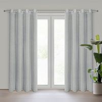 Zasłona Angelica 140X250 cm srebrna struktura deszczyku przelotki