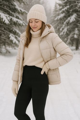 OCIEPLANE LEGGINSY W PRĄŻEK BAMBUSOWE wysoki stan CIEPŁE KRYJĄCE na Arena.pl