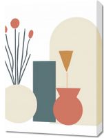 Obraz 50x70cm Kremowe Wazony