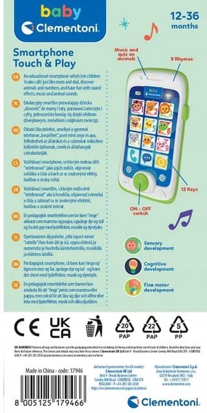 CLEMENTONI Interaktywny Dotykowy Smartfon 17946 zdjęcie 3